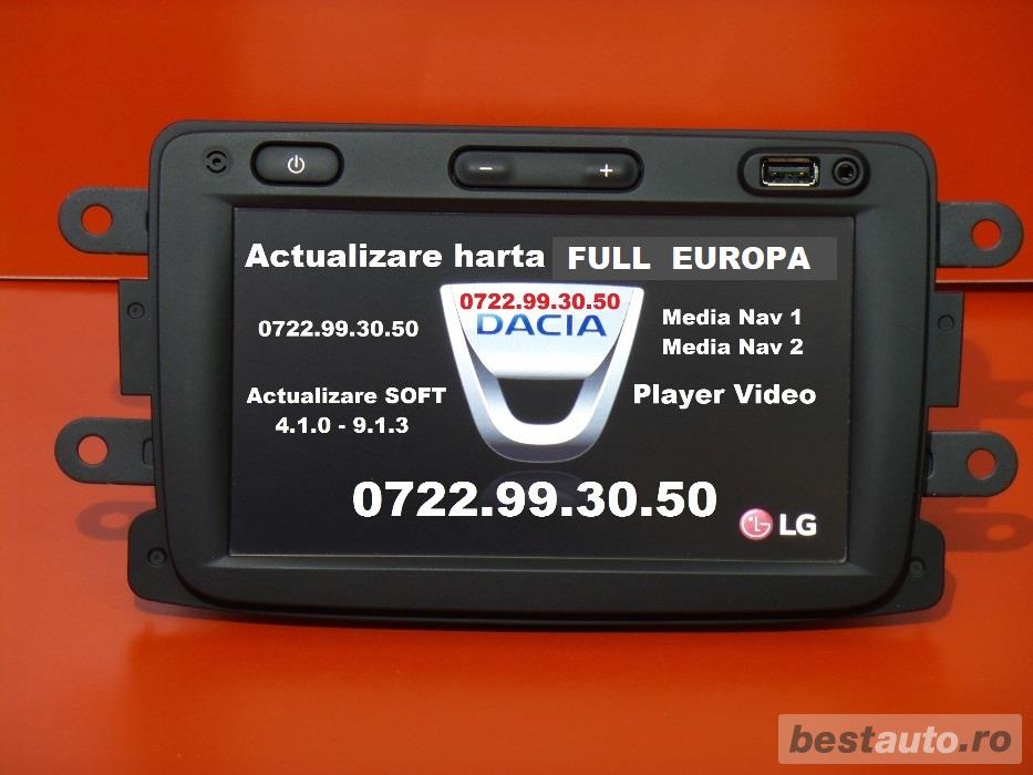 Harta Dacia Actualizare Full Europa Media Nav vers 1.0.3  / 1.0.15.3 * Montaj camera reverse 
