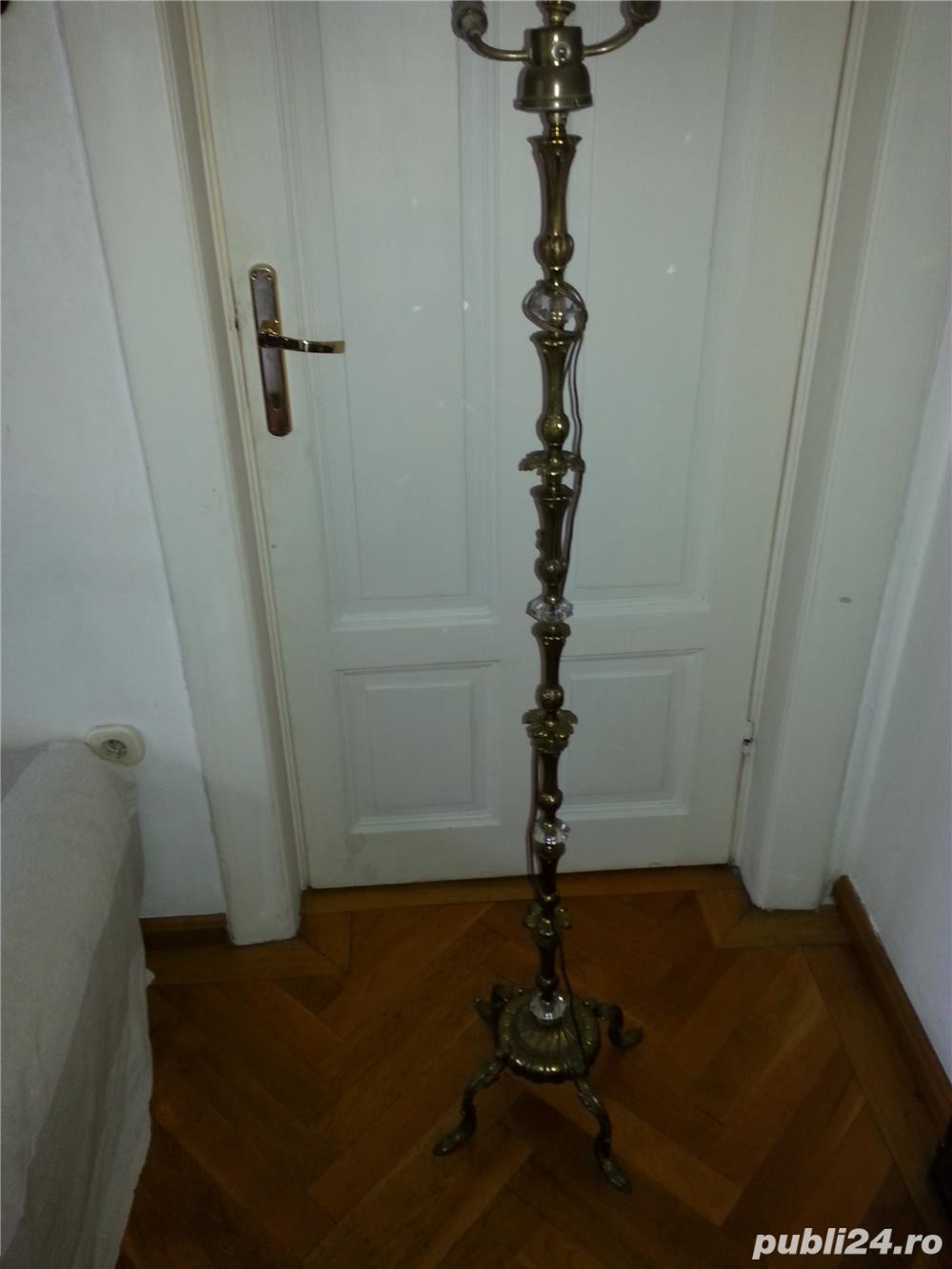 lampadar bronz-cristal