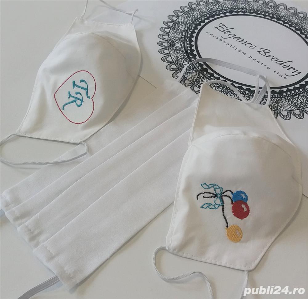 Masti faciale reutilizabile din bumbac 100%, in 2 straturi de material