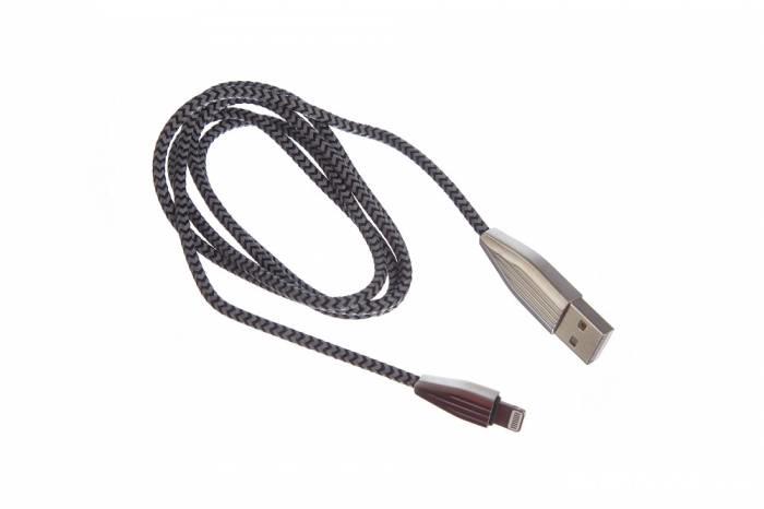 Cablu de date Incarcare pentru IPhone 1m Textil plus adaptorUSB 3.1 Type-C Female to 8-pin Lightning