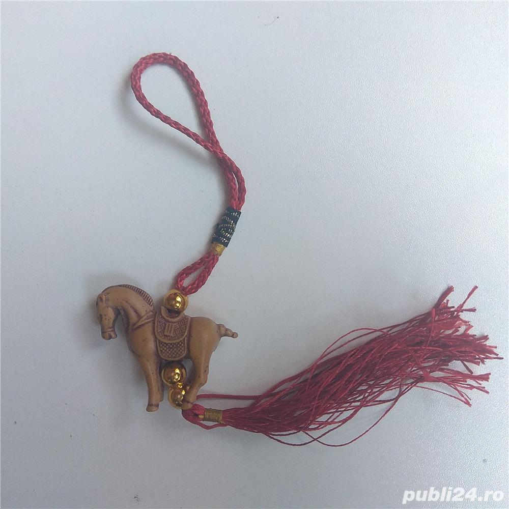 breloc de colectie zodiaCal ciucure amuleta figurina cal zodie suvenir China