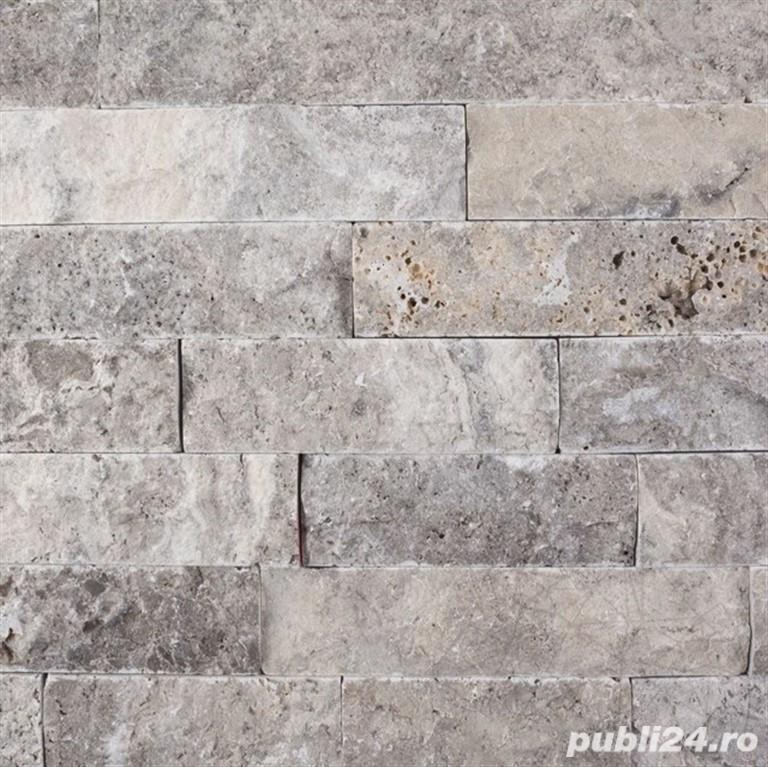 Travertin Silver scapitat 5x15x1,7 cm.