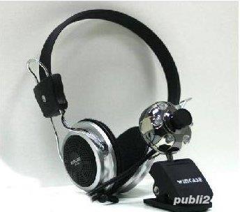 Camera USB cu microfon - web-Cam casti microfon