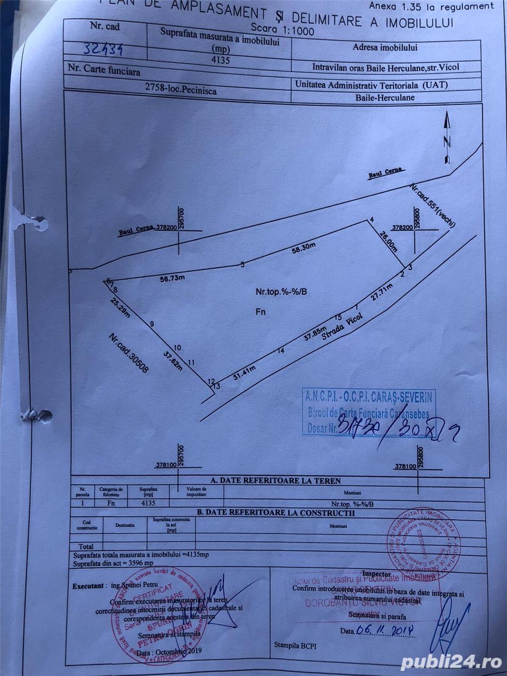 Proprietar, Vand Teren Intravilan Baile Herculane - Central