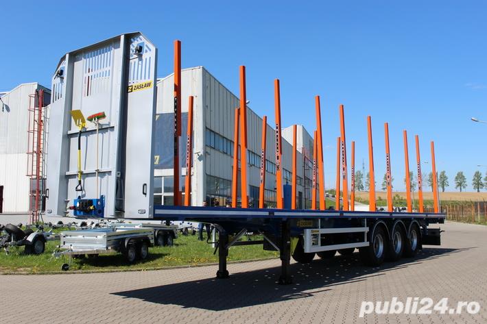 Semiremorca forestieră ZASLAW - cu platformă - OFERTA SPECIALĂ 2025 !