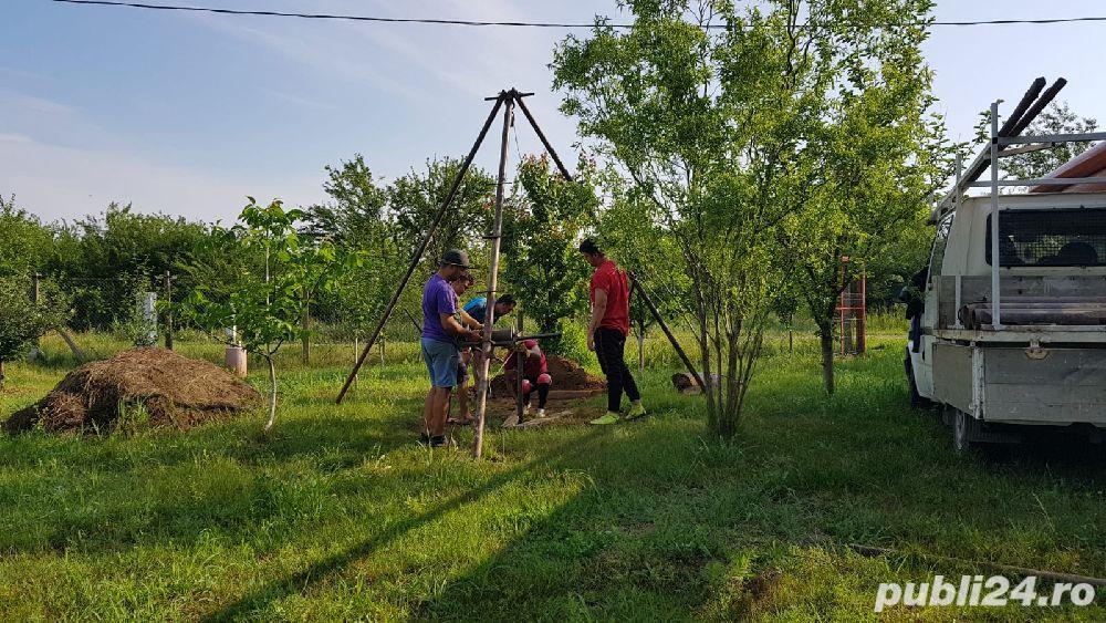 Executam foraje puțuri apa 