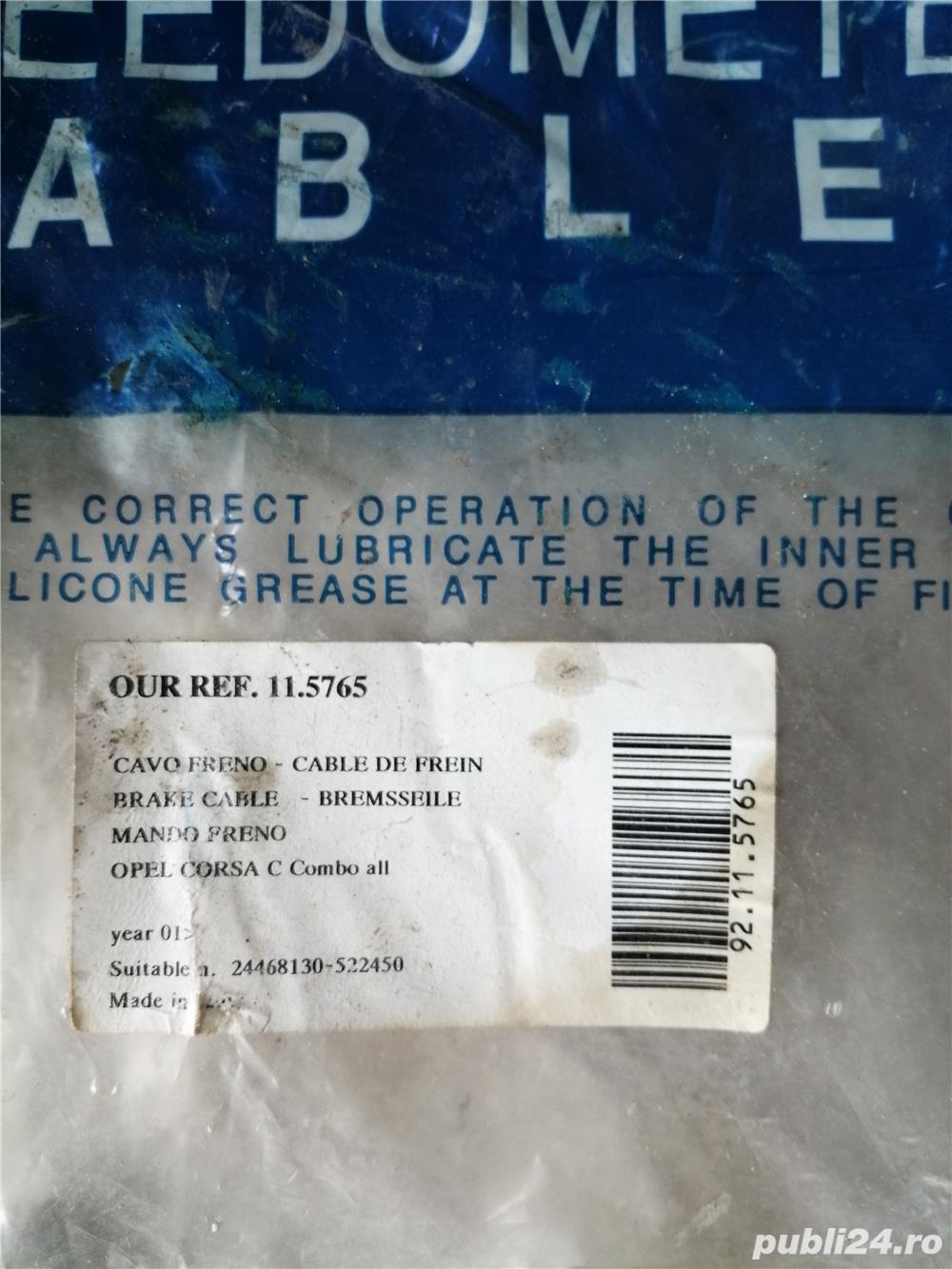 Cablu frână de mana Opel Combo tour. NOU. 