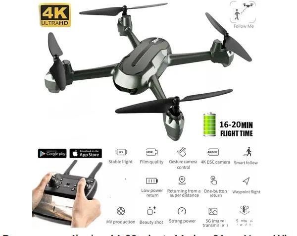 Drona camera 4k ,zbor 16-20 minute,Marime 31 cm Noua, Wi-Fi FPV,follow Drona camera 4k ,zbor 16-20 minute,Marime 31 cm Noua, Wi-Fi FPV,follow