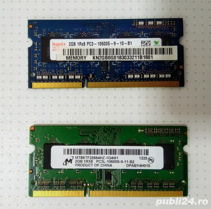 Kit 4 GB Ram DDR3 pentru laptop, notebook ( 2 x 2 GB )