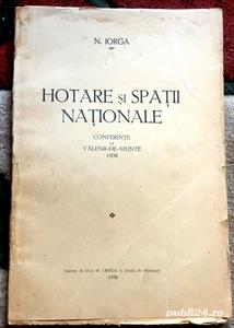  Hotare si spatii nationale, Nicolae Iorga, 1938