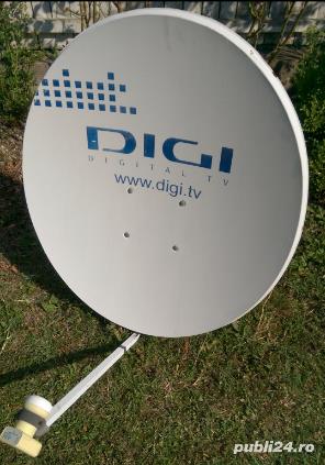 Antena Tv satelit (DIGI) si receiver 2aparate Tv.