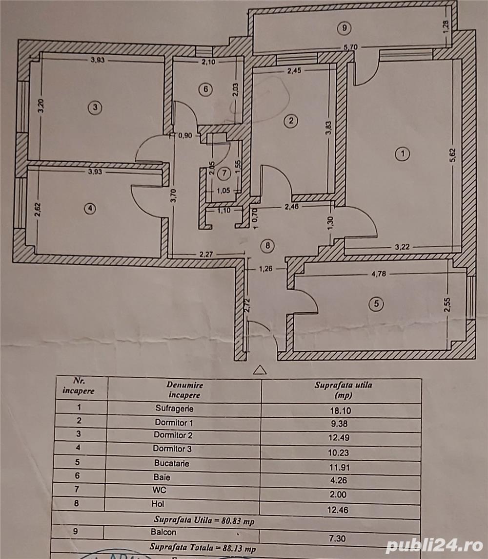 Apartament 4 camere zona Gării Apartament 4 camere zona Gării