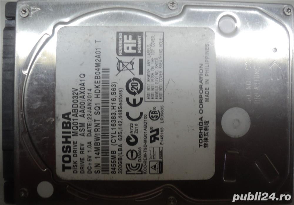 Hard Disk Sata 2,5" HDD-320 Gb Toshiba MQ01ABD032V-63