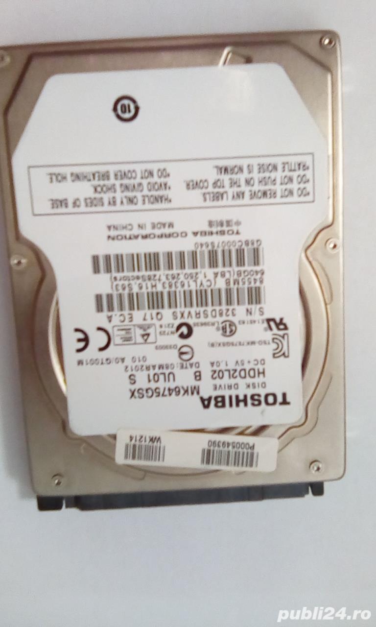 HDD Laptop  2.5"  WesternDigital 640 GB, SATA