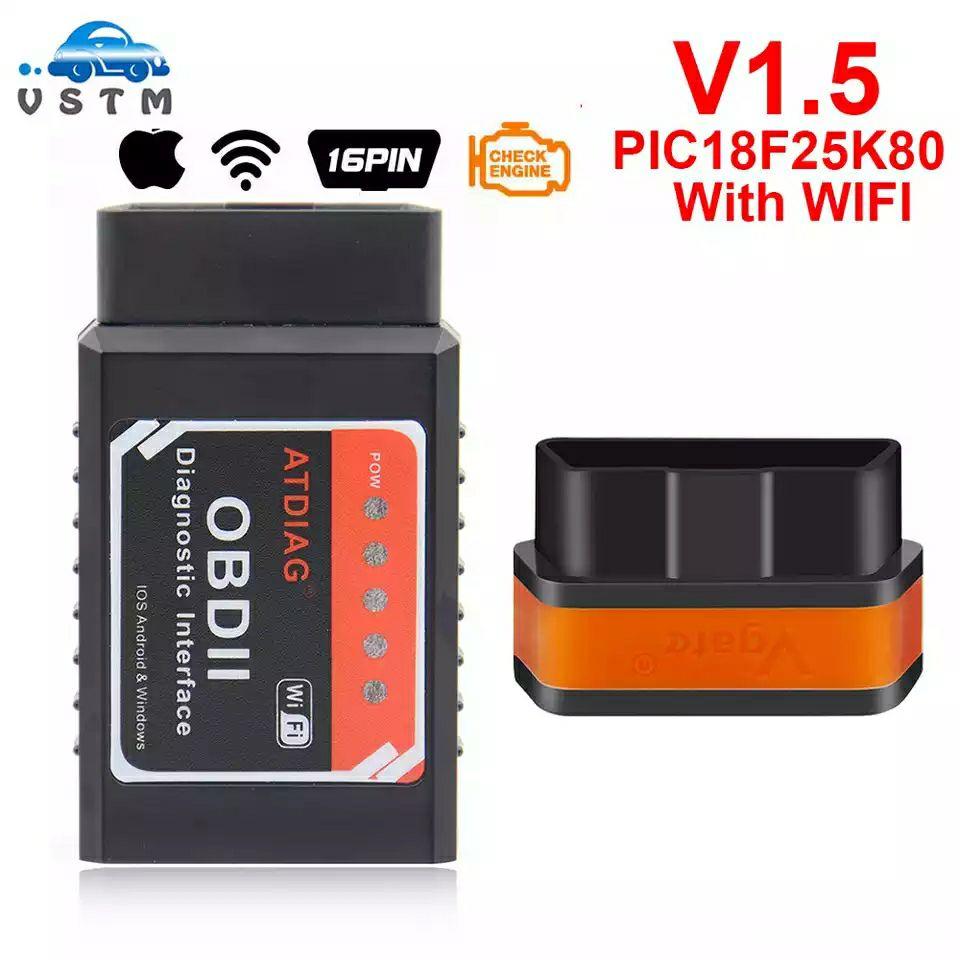 Diagnoza erori scaner auto ELM327 OBDII bluetooth,iOS WIFI Pic18f25k80