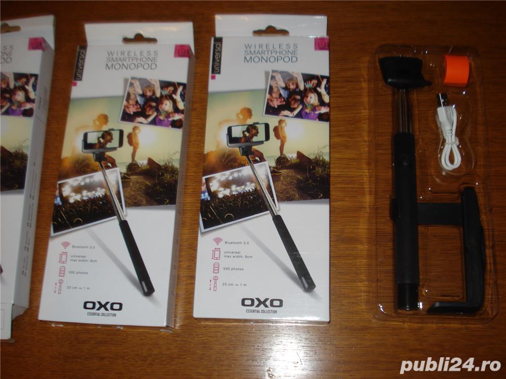 Selfie stick wireless bluetooth monopod OXO 500 foto lungime 1m Selfie stick wireless bluetooth monopod OXO 500 foto lungime 1m