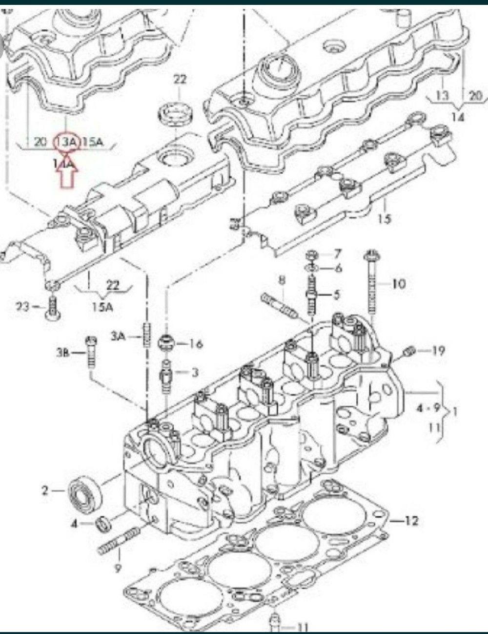 Garnitura capac culbutori 1.9 TDI, 1.9 SDI gama Volkswagen, Skoda, Seat