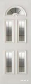 REBECA 2 cu 5 sticle (Fată de Ușă Termopan)   Panel Ornamental PVC sau aluminiu pentru Uși Termopan