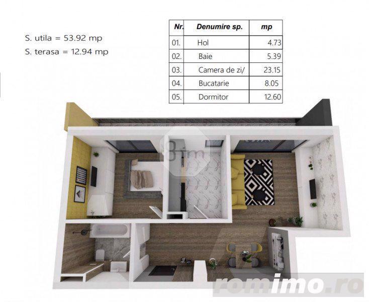 Vanzare Apartament 2 Camere, Decomandat, 54 mp, 13 mp terasa, Zona LIDL ! Vanzare Apartament 2 Camere, Decomandat, 54 mp, 13 mp terasa, Zona LIDL !