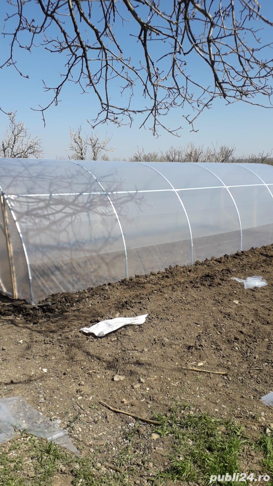 Solar metalic pentru legume si flori 22 m lungime /4 m deschidere/ 2,5 m inaltime