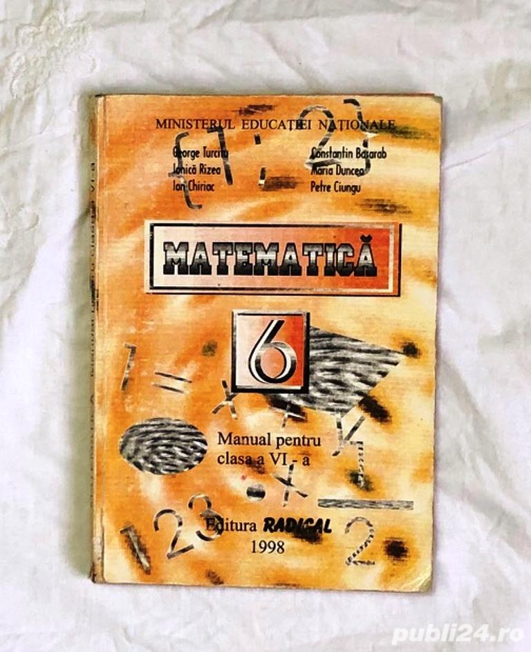 matematica manual pentru clasa a vi-a de george turcitu, constantin basarab editura radical 1998 