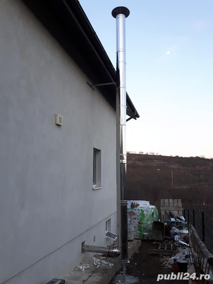 Cos de fum din inox izolat, sistem complet 150 / 200 x 5 m