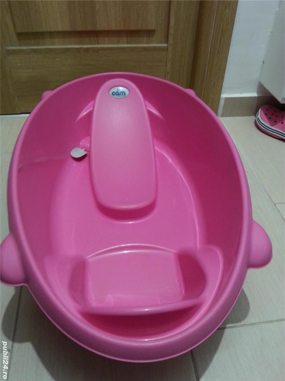 60 LEI Cadita Cam Bolicina, Roz 0 - 3 ani