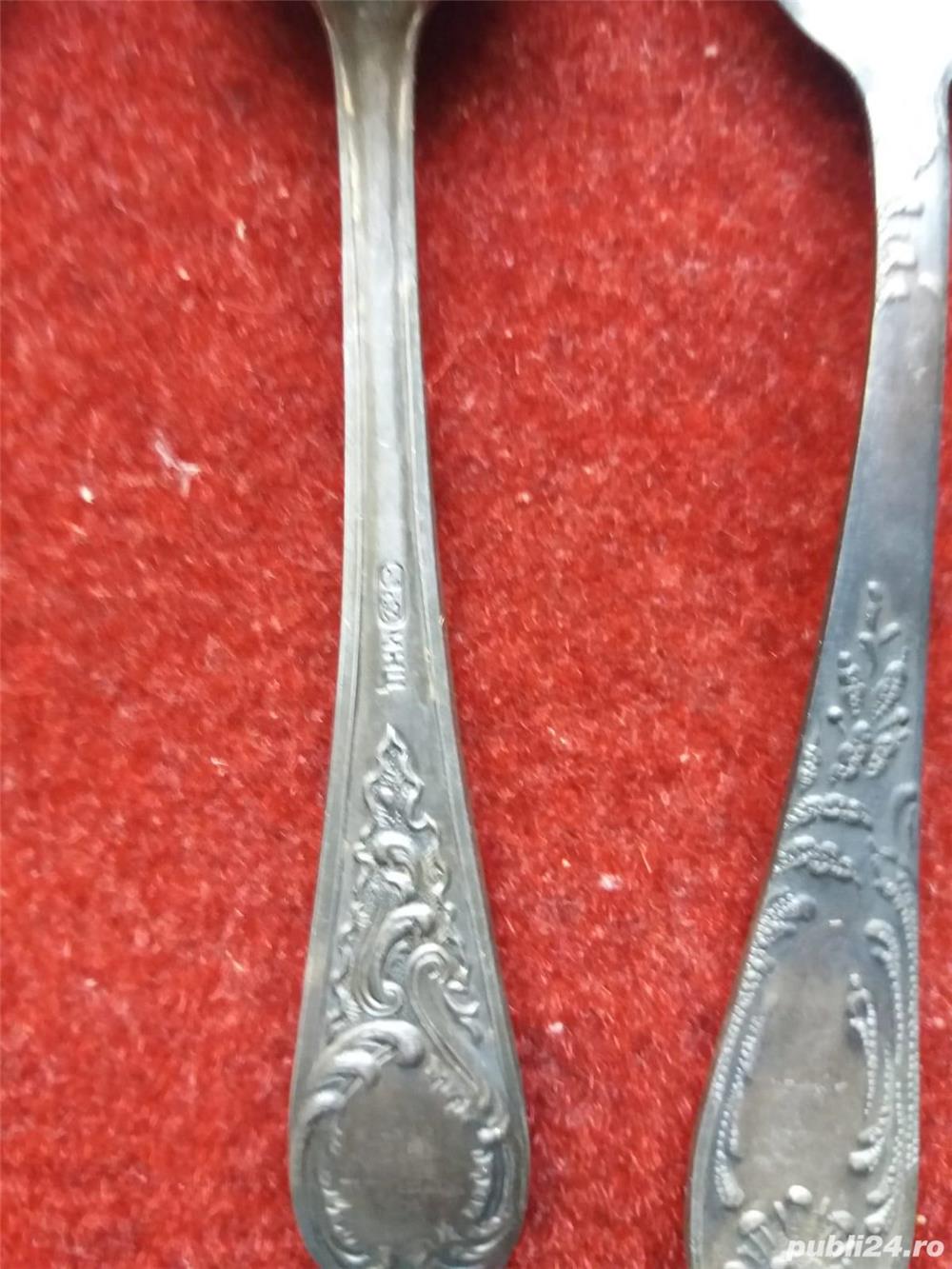 Lingurite Alpaca argintate 12 buc