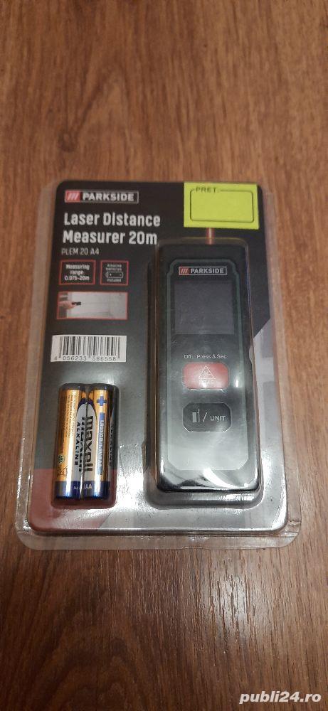 Telemetru/Ruleta Digitala cu Laser Parkside, Masurat Distanta, Nou! 
