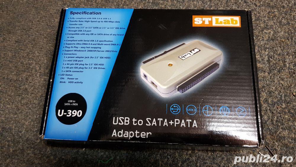 Adaptor usb-sata+pata st-lab u-390