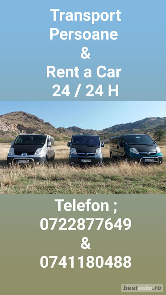 Transport Persoane și Rent a Car  24 / 24 H ; Galați. 