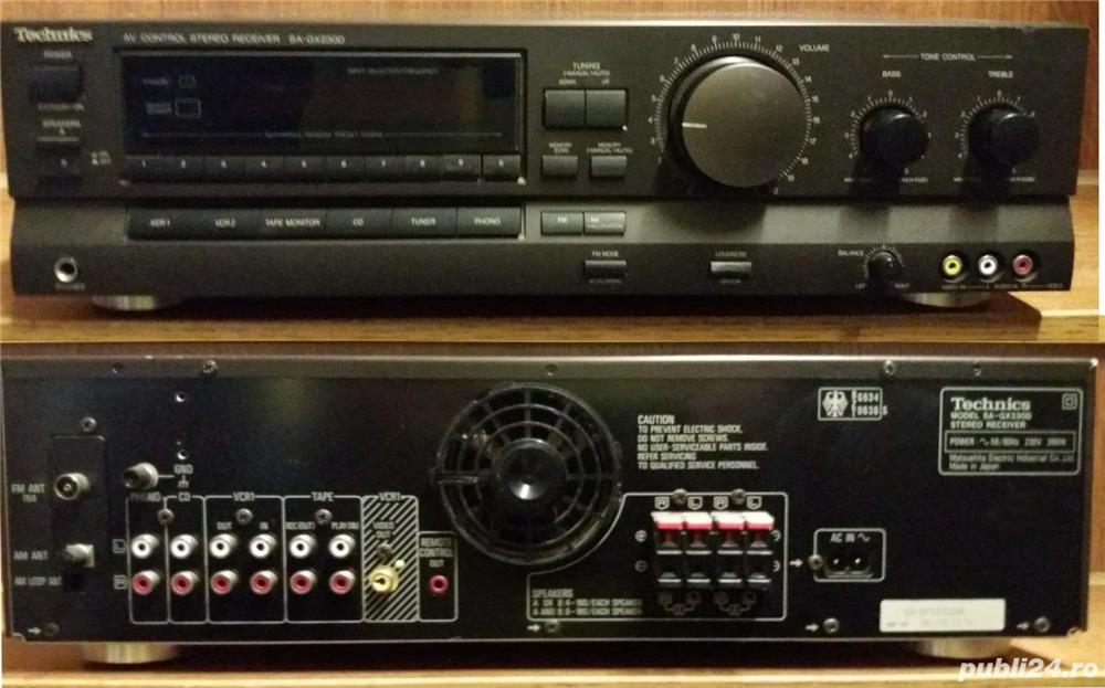 Receiver Technics SA-GX230D-Made in Japan 1992