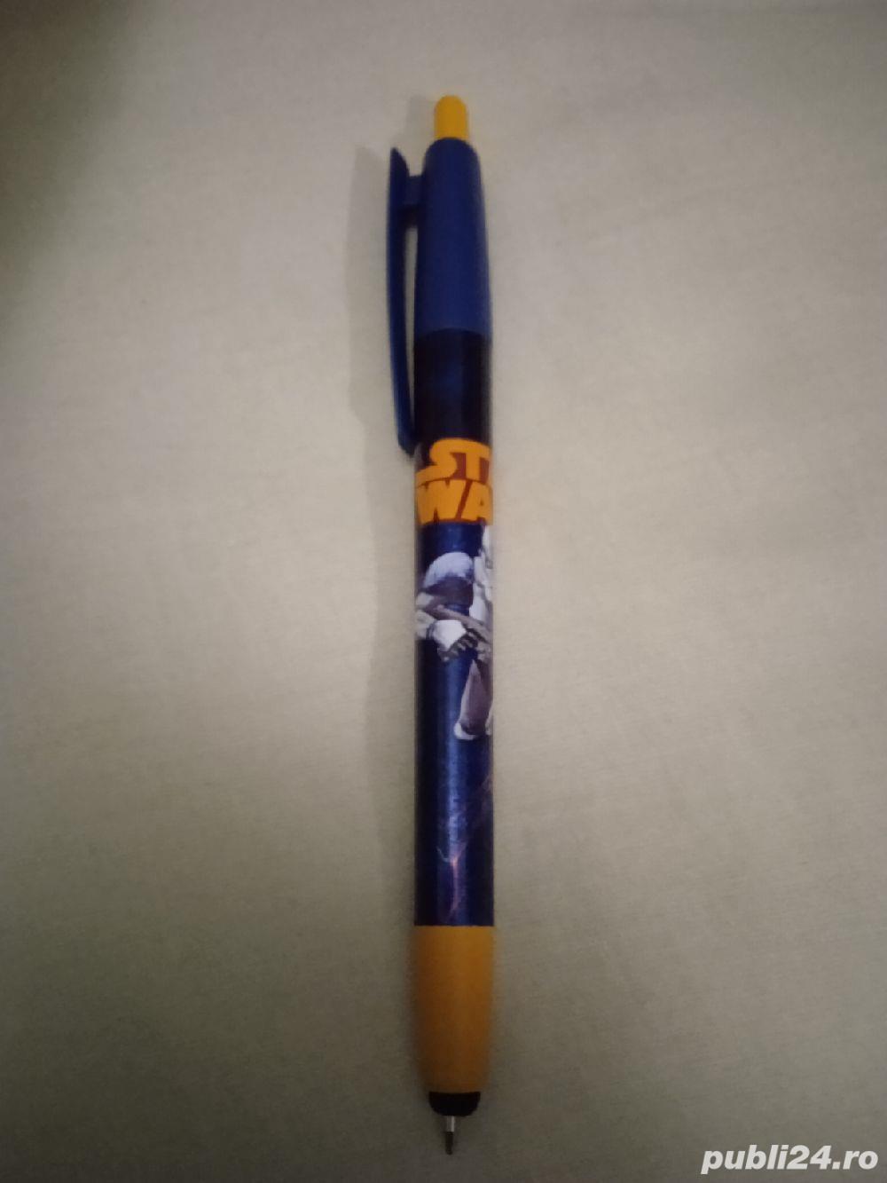 Stylus pen(cu pix)design elegant Star Wars,multicolor,Stormtroper,nou.