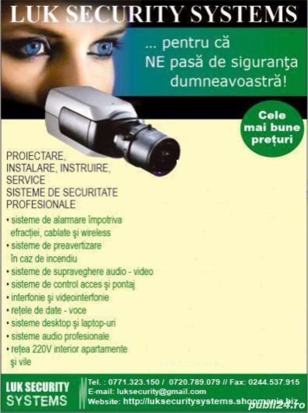 Sisteme de supraveghere video, sisteme antiefractie, automatizări porți 