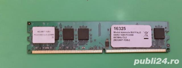 Memorie Buffalo 1GB DDR2, 667Mhz, CL5 - Garantie 6 luni - Transport gratuit