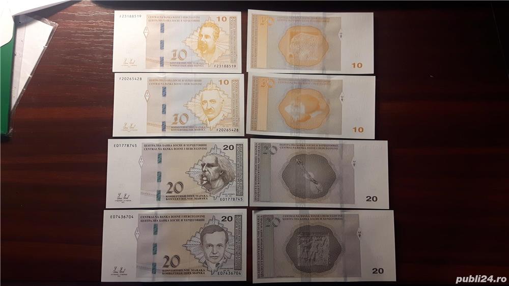 Colectionar, vand bancnote din Bosnia Hertegovina