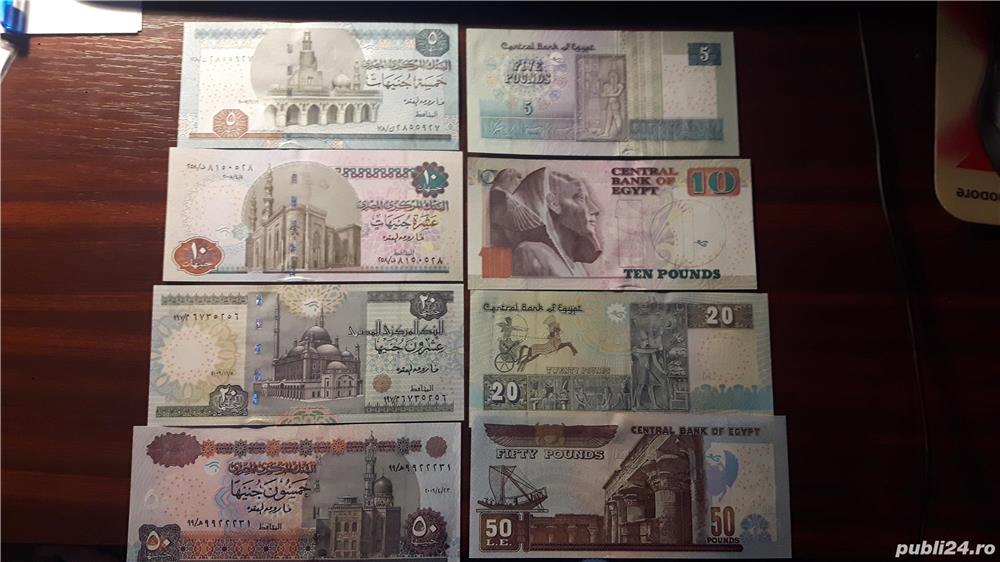 Colectionar, vand bancnote din Egipt