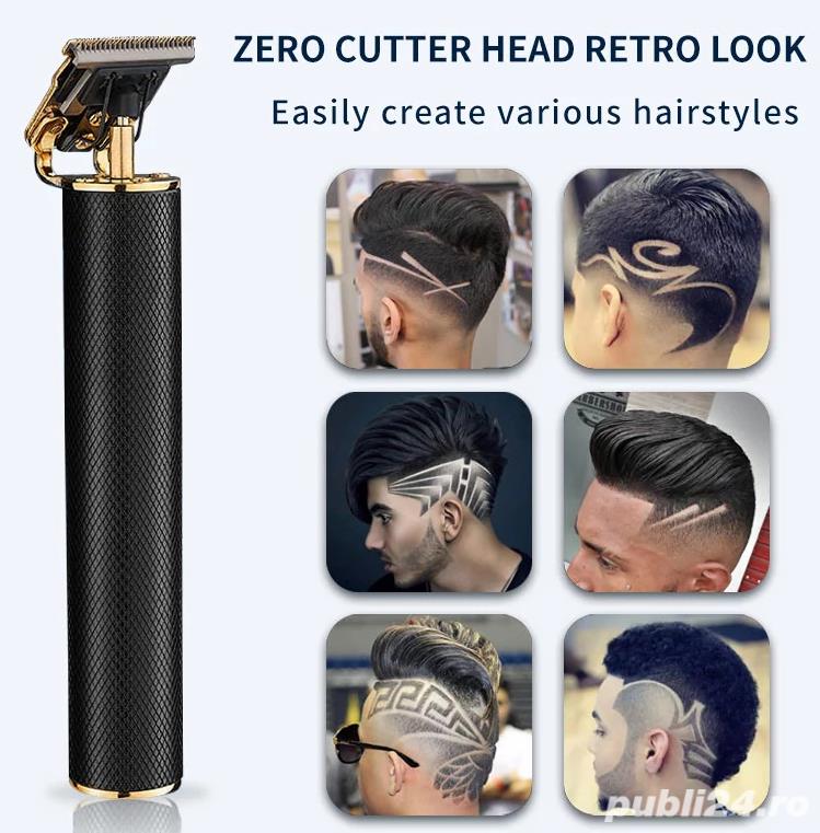 Aparat de tuns pe acumulator Contur Trimmer Hair Styling Profesional, Black Snake