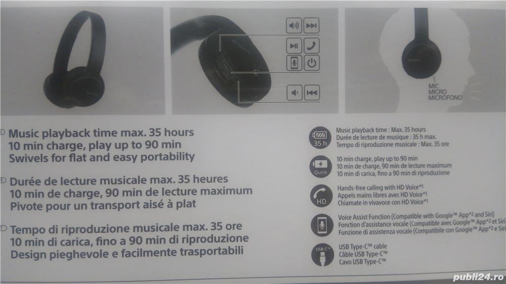 Vand Căști wireless Sony WH-CH510 