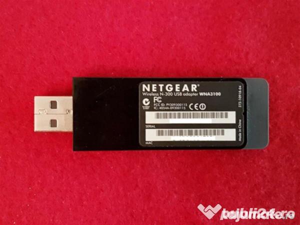 Adaptor Wireless N 300Mbps, NetGear WNA3100,  Se vinde exact ca in poze. 