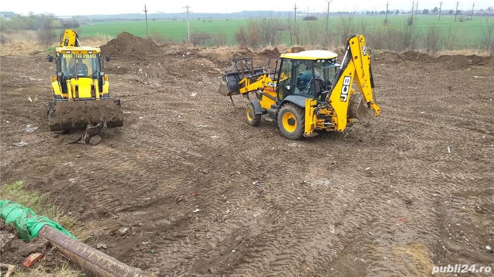  buldoexcavator de inchiriat, defrisari,fundatii