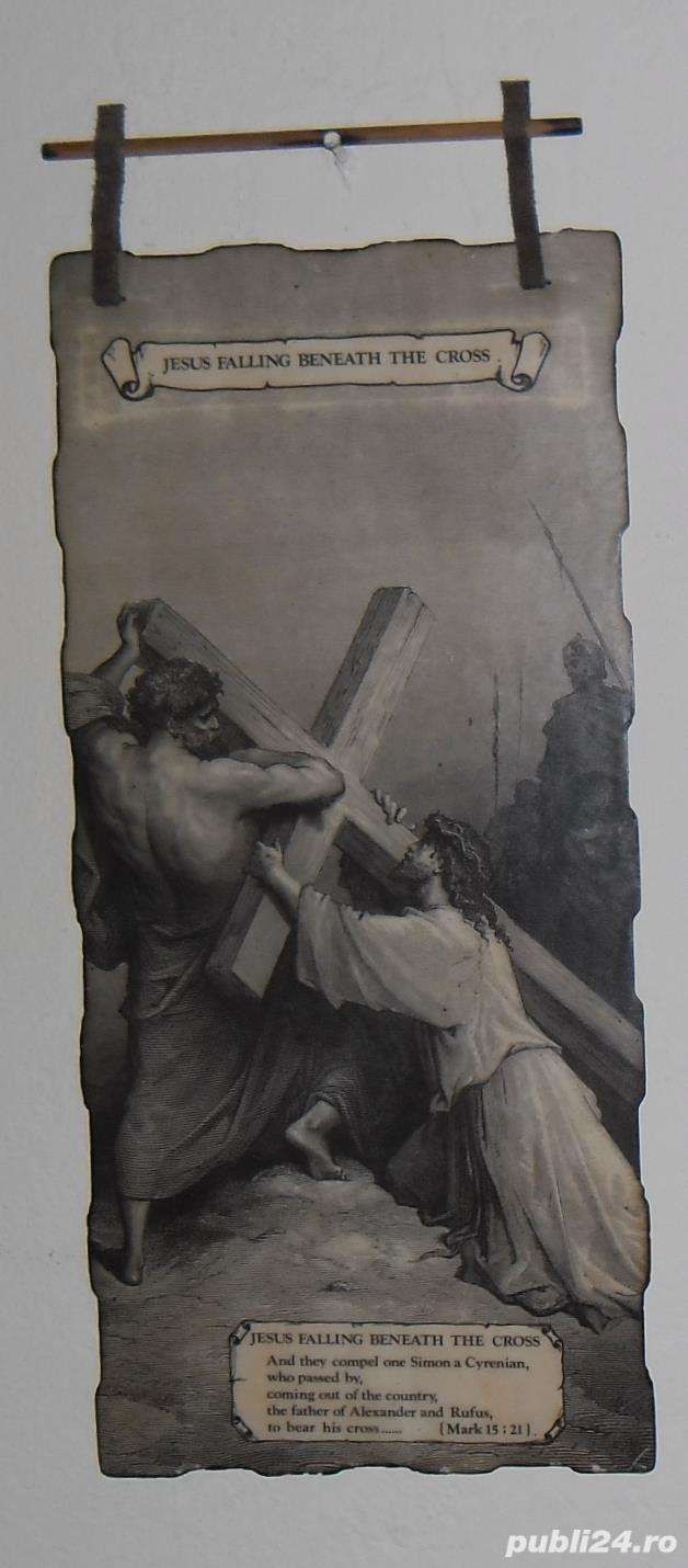 Gravură Isus cade sub povara crucii Gravură Isus cade sub povara crucii