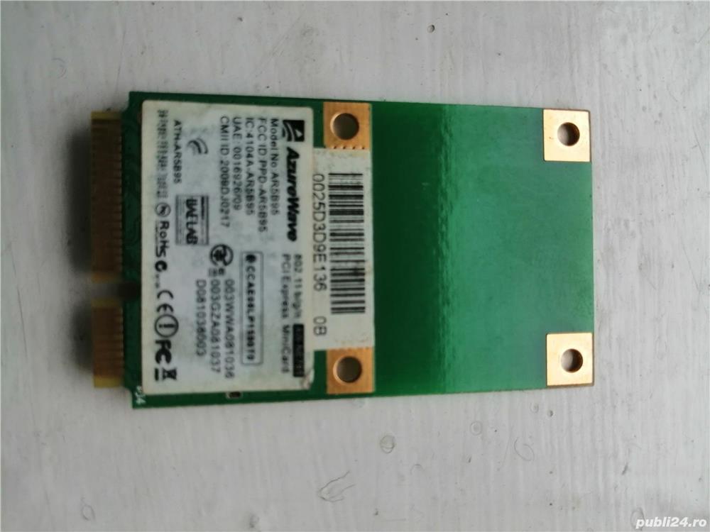 Vand Placa Wlan, Wi-Fi, Wireless AzureWave AR5B95 Pret 25 Lei