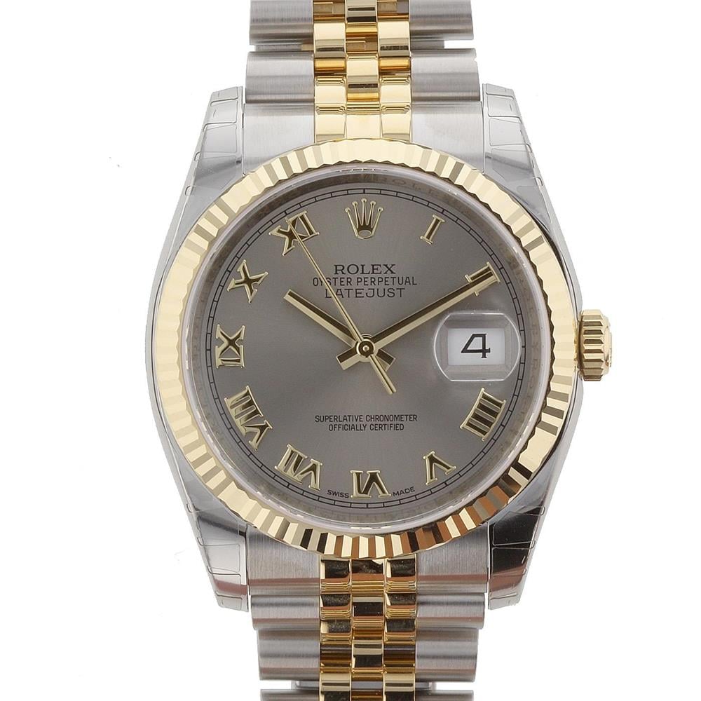 Rolex Datejust Grey Dial Gold/Steel! Calitate Premium !