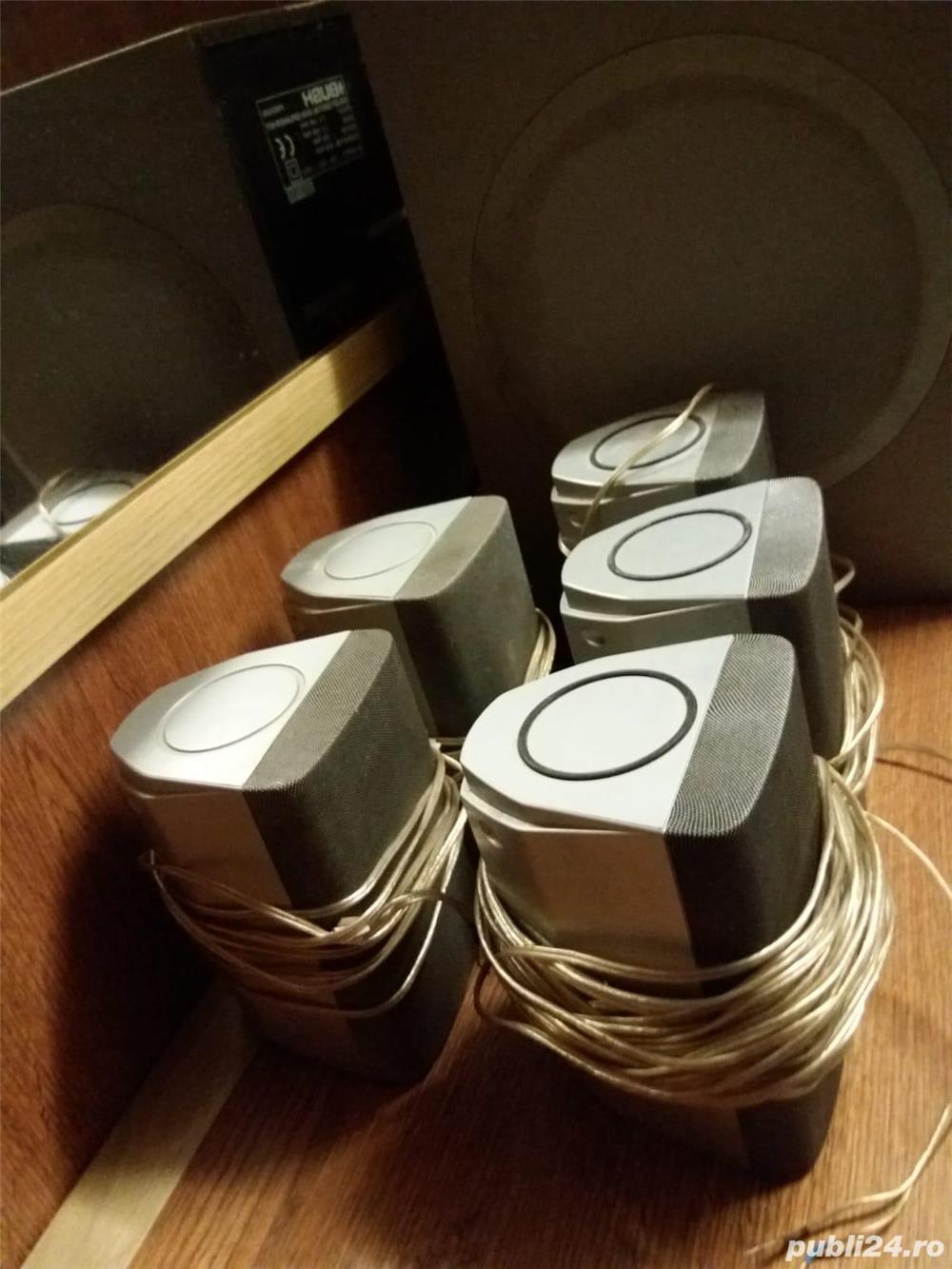 Set sateliti boxe fontal + surround woofer  5.1