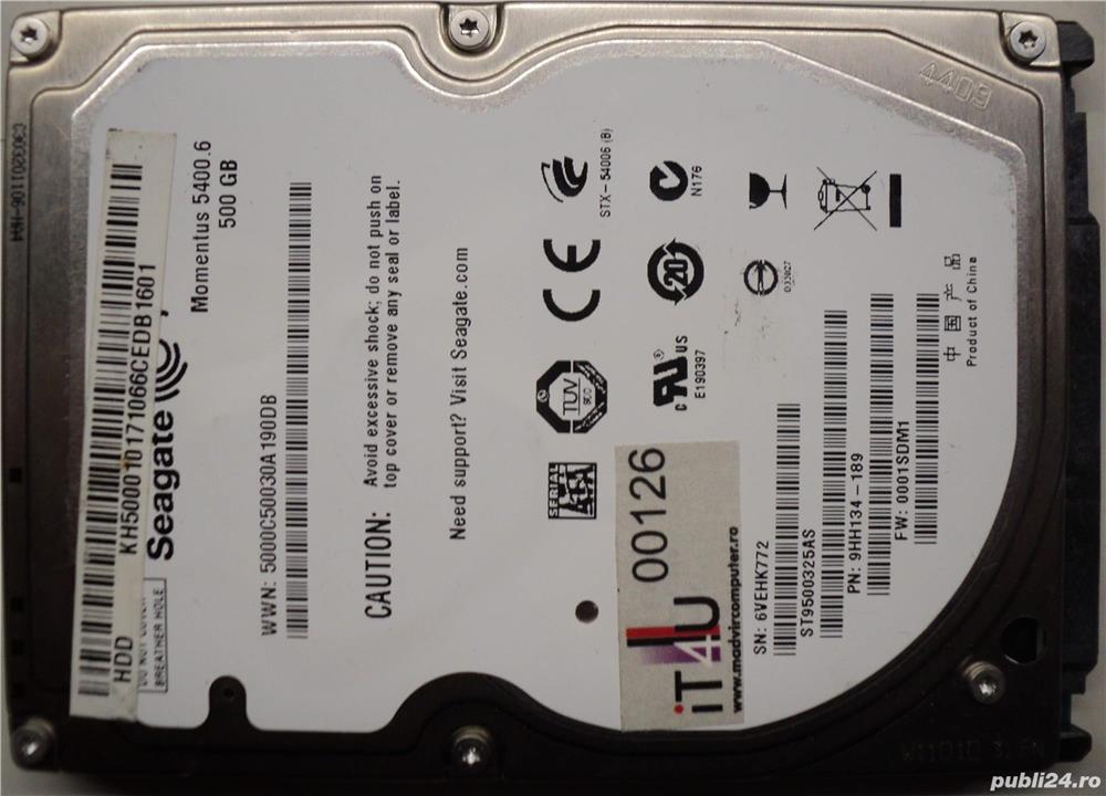 Hard Disk-HDD Sata 2,5" HDD-500 Gb Seagate ST9500325AS Refurbished (Reset Factory) Zero ore