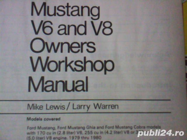 Haynes: Ford Mustang & Mercury Capri 1979-1990, Chevelle 1969-1987, manuale reparatii auto sport