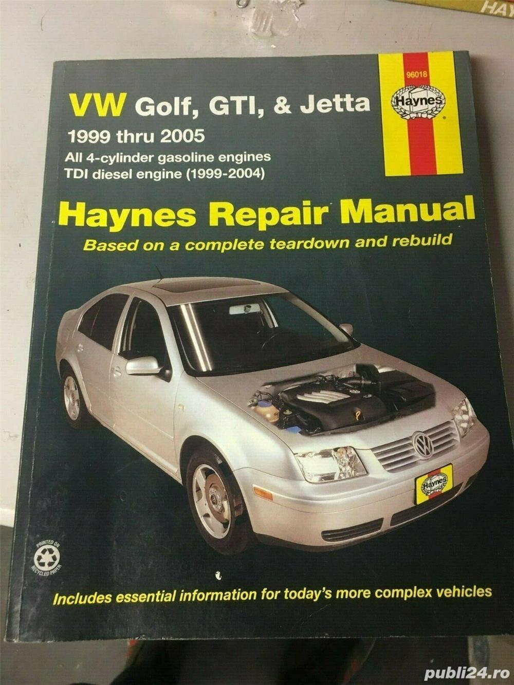 Haynes VW Golf & Jetta 1999-2007; VW Golf 2009-2012, manuale reparatii auto