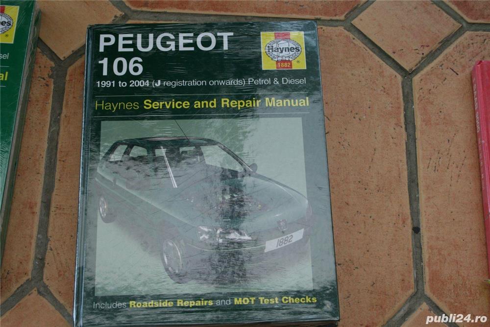 Haynes Peugeot 106; 107; 206; 306; 307; 309 din 1986-2011, manuale reparatii auto
