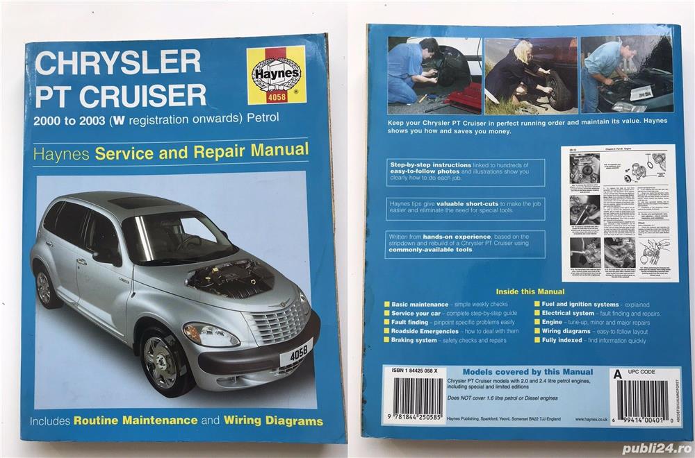 Haynes: Chrysler PT Cruiser anii 2000-2009, manual reparatii auto 